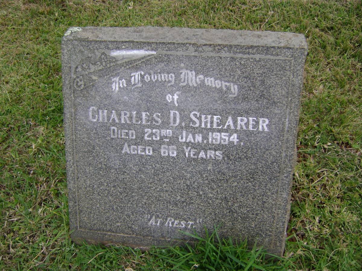 SHEARER Charles D. -1954