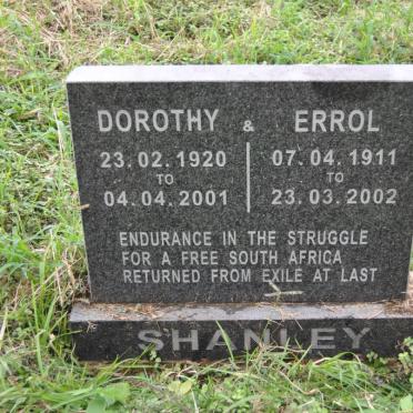 SHANLEY Errol 1911-2002 &amp; Dorothy 1920-2001
