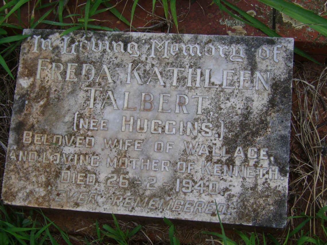 TALBERT Freda Kathleen nee HUGGINS -1940