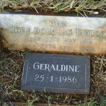 TAYLOR John Douglas 1916-1969 &amp; Geraldine -1986