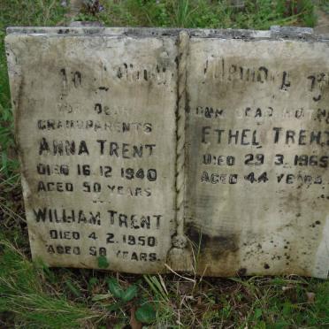 TRENT William -1950 &amp; Anna -1940 :: TRENT Ethel -1965