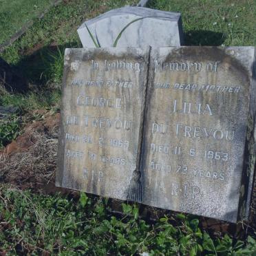 TREVOU George, du -1963 &amp; Lilia -1963