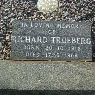 TROEBERG William Joseph -1980 &amp; Elizabeth -1959 :: TROEBERG Richard 1912-1969