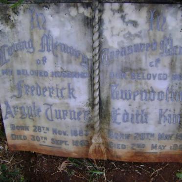 TURNER Frederick Argyle 1883-1953 :: KING Gwendoline Edith 1920-1964