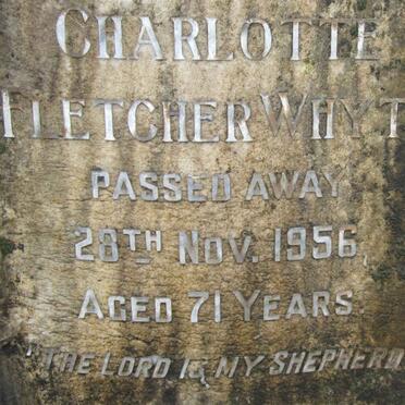 WHYTE Charlotte Fletcher -1956