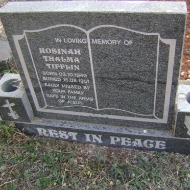 TIFFLIN Rosinah Thalma 1949-1951