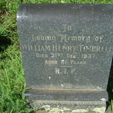 TIMBRELL William Henry -1937