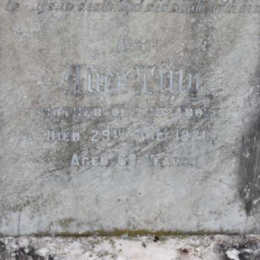 TILLY Alice -1926 :: TILLY William Horatio -1915