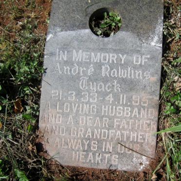 TYACK Andre Rawlins 1933-1995