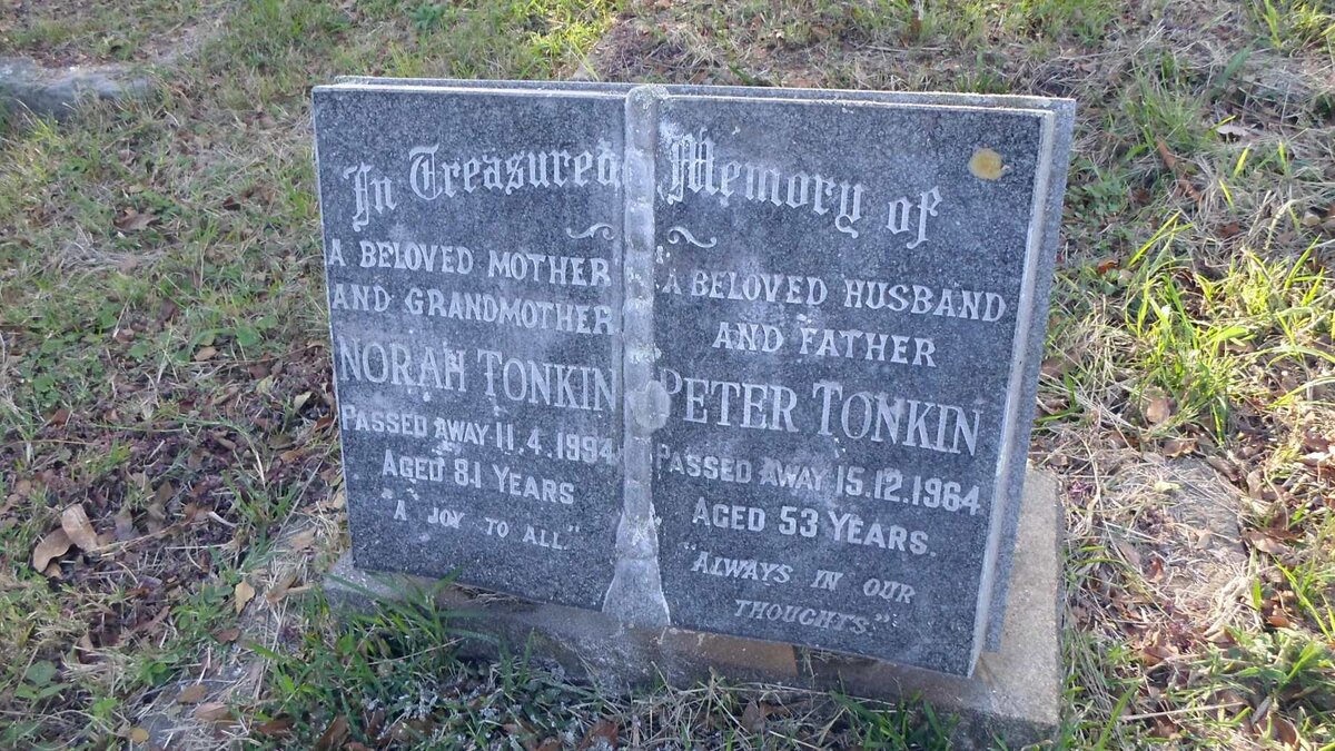 TONKIN Peter -1964 &amp; Norah -1994