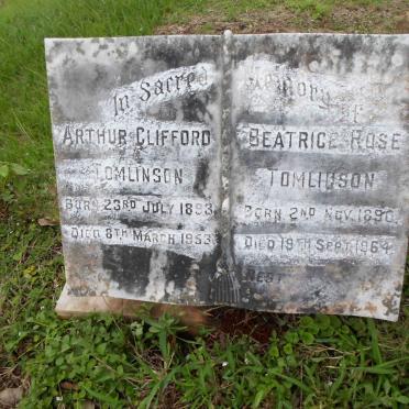 TOMLINSON Arthur Clifford 1893-1953 &amp; Beatrice Rose 1890-1964