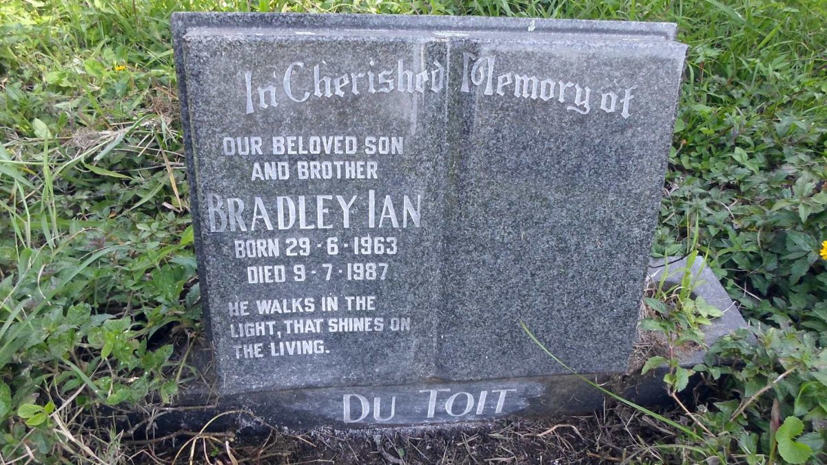 TOIT Bradley Ian, du 1963-1987