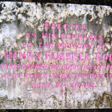 TODD Henry Russell -1927