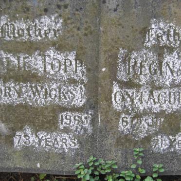 TOPP Reginald Montague -1960 &amp; Nellie WICKS -1960