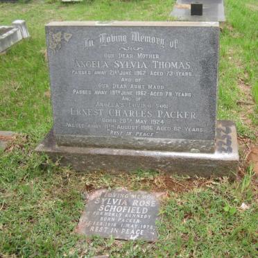 THOMAS Angela Sylvia -1962 :: ? Maud -1962 :: PACKER Ernest Charles 1924
