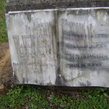 THOMPSON Kathleen -1981 :: DAVIDSON Sarah Ann -1949