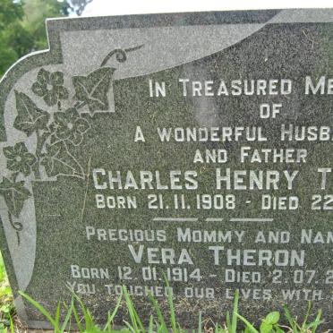 THERON Charles Henry 1908-1973 &amp; Vera 1914-2003