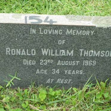 THOMSON Ronald William -1969