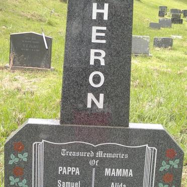 THERON Samuel Matthias 1921-1990 &amp; Alida 1926-2006