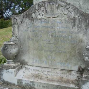 THOMPSON Jabez -1938 &amp; Evelyn Beatrice -1979