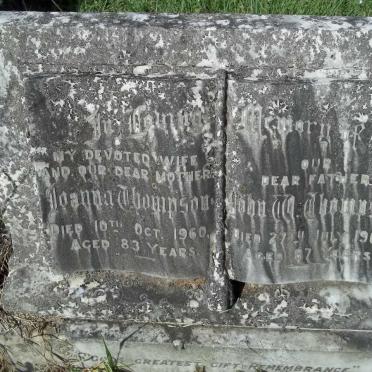 THOMPSON John W. -1962 &amp; Joanna 1960