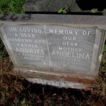 THOMAS Andries 1908-1978 &amp; Angelina 1915-1983
