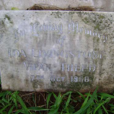 THEED Ida Livingstone, VIPAN -1958