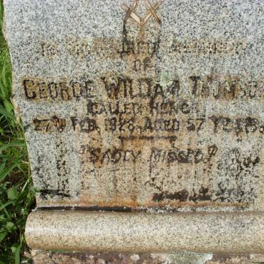 THOMSON George William -1928