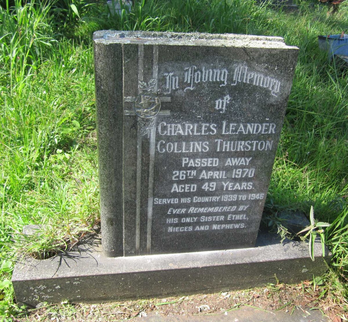 THURSTON Charles Leander Collins -1970