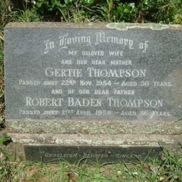 THOMPSON Robert Baden -1958 &amp; Gertie -1954