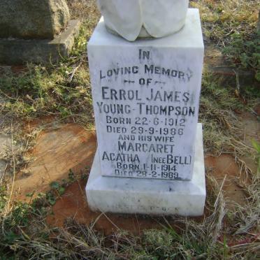 THOMPSON Errol James, YOUNG 1912-1986 &amp; Margaret Agatha BELL 1914-1989