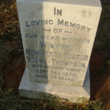 THOMPSON Winifred Henrietta Foster, YOUNG -1970