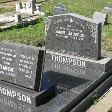 THOMPSON Hannetjie -1991 :: THOMPSON Daniel Jacobus 1951-1969