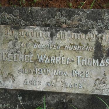 THOMAS George Warren -1922