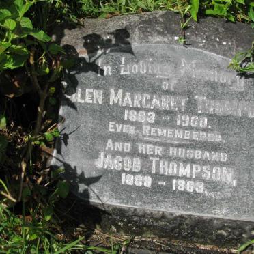 THOMPSON Jacob 1889-1963 &amp; Ellen Margaret 1893-1960