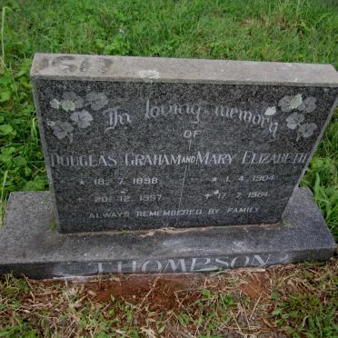 THOMPSON Douglas Graham 1898-1957 &amp; Mary Elizabeth 1904-1984