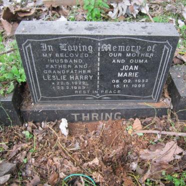THRING Leslie Harry 1922-1983 &amp; Joan Marie 1932-1995