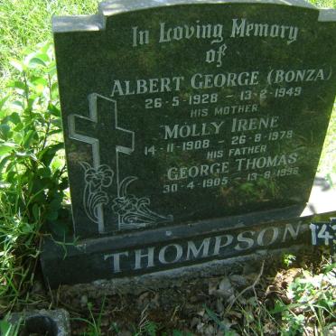 THOMPSON George Thomas 1905-1996 &amp; Molly Irene 1908-1978 :: THOMPSON Albert George 1928-1949