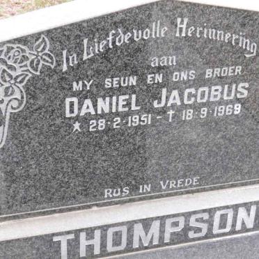 THOMPSON Daniel Jacobus 1951-1969