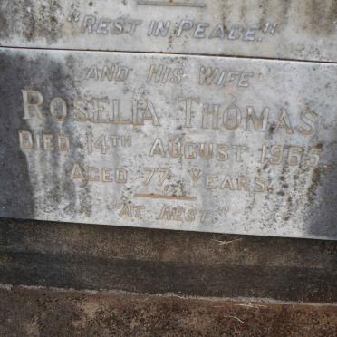 THOMAS Louis Arthur -1945 &amp; Roselia -1965 