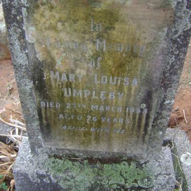 UMPLEBY Mary Louisa -1953