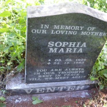 VENTER Sophia Maria 1929-1983
