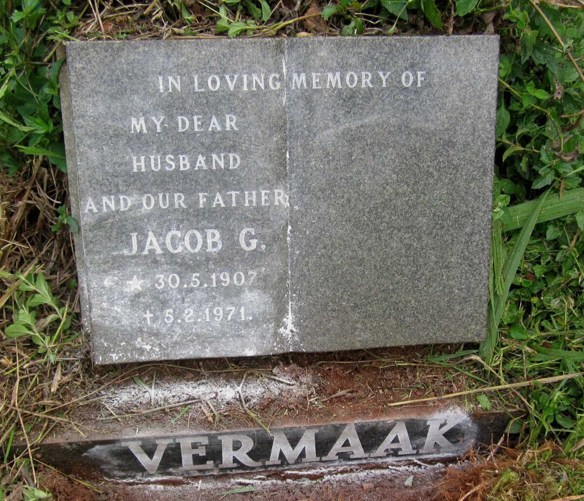 VERMAAK Jacob G. 1907-1971