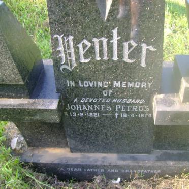 VENTER Johannes Petrus 1921-1974