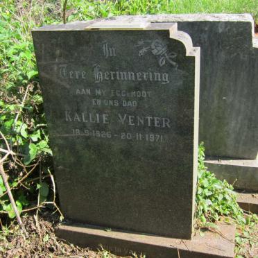 VENTER Kallie 1926-1971
