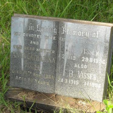 VISSER C.T. 1919-1996 &amp; Anna Catharina -1961 :: VISSER F.B. 1915-1996