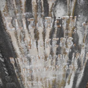 VICKERS Edwin -1932 &amp; Elizabeth J. -1949