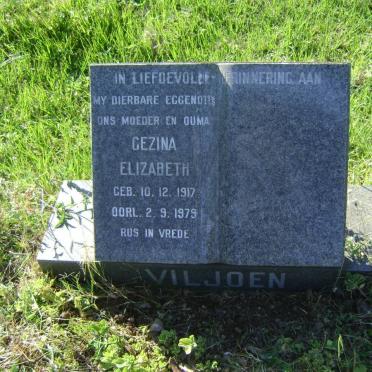 VILJOEN Gezina Elizabeth 1917-1979