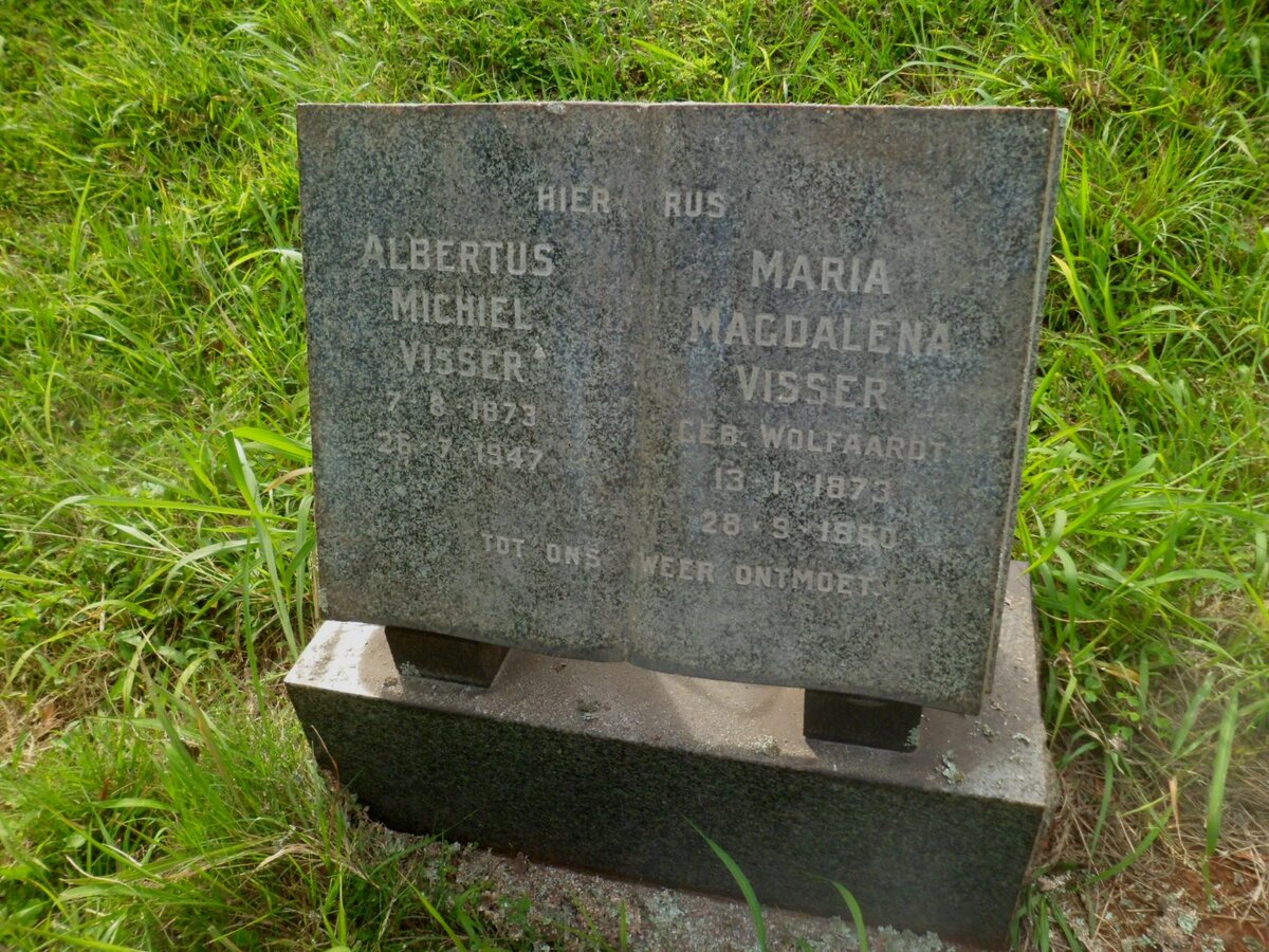 VISSER Albertus Michiel 1873-1947 &amp; Maria Magdalena WOLFAARDT 1873-1960