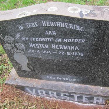 VORSTER Hester Hermina 1914-1975